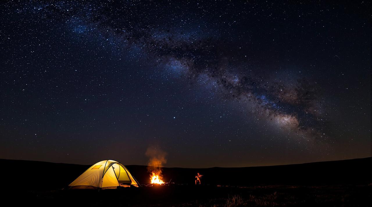 伊人影院视频-用户投稿：户外露营星空延时摄影